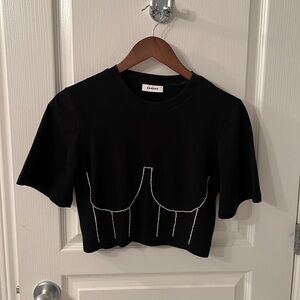 Sandro Crystal Embellished Top - Size S